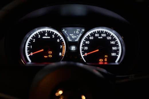 The sing and symbol on car dashboard