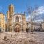 The Aix Cathedral In Aix En Provence, France