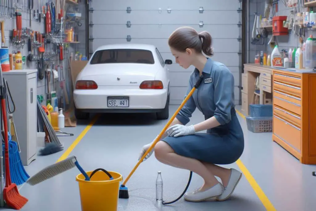 Passer Au Nettoyage De L’espace Du Garage