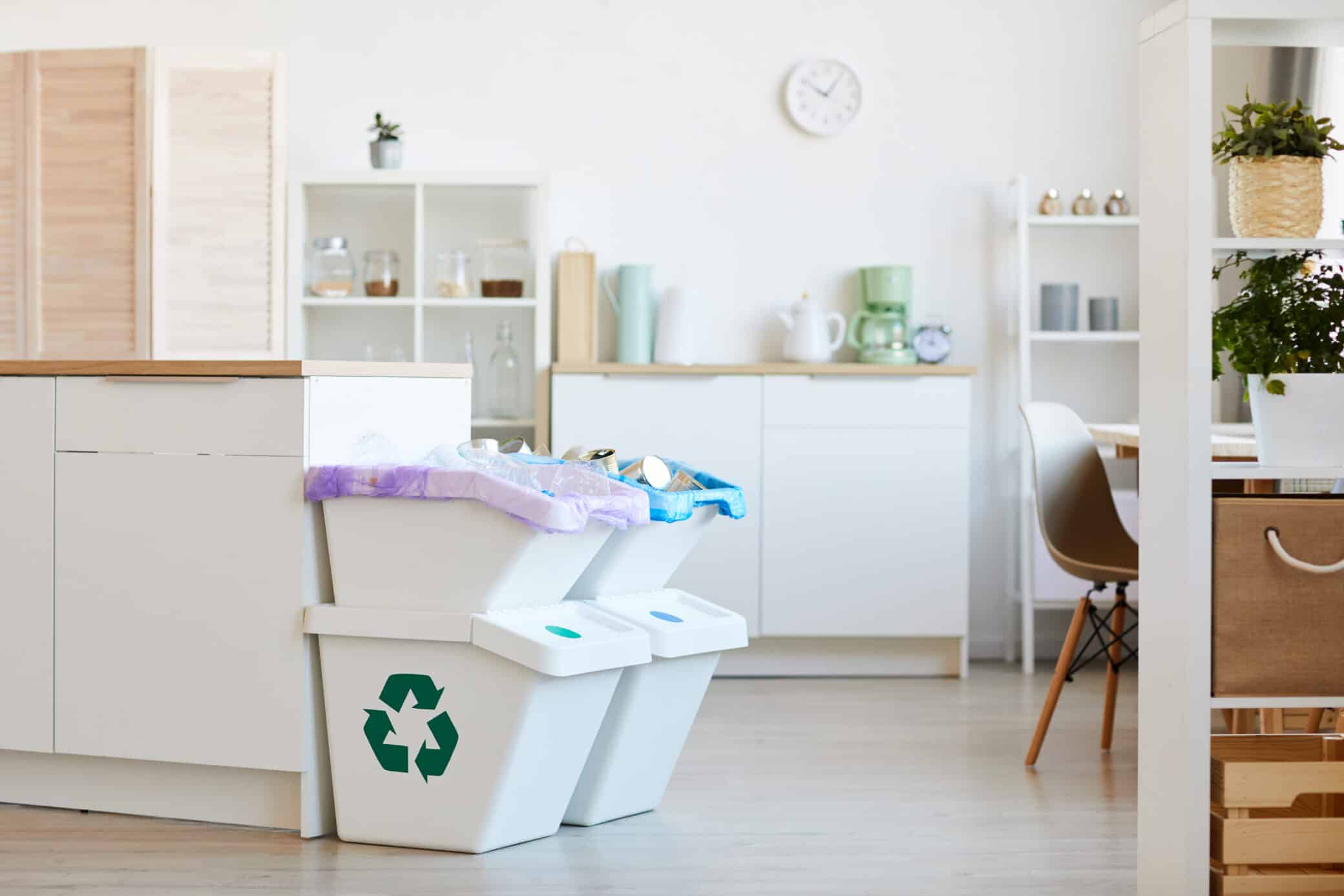 Espace recyclage dans la cuisine