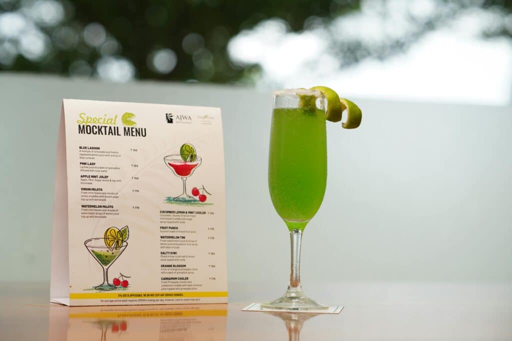 Carte des mocktails