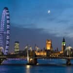 London Eye And Houses Of Parliament