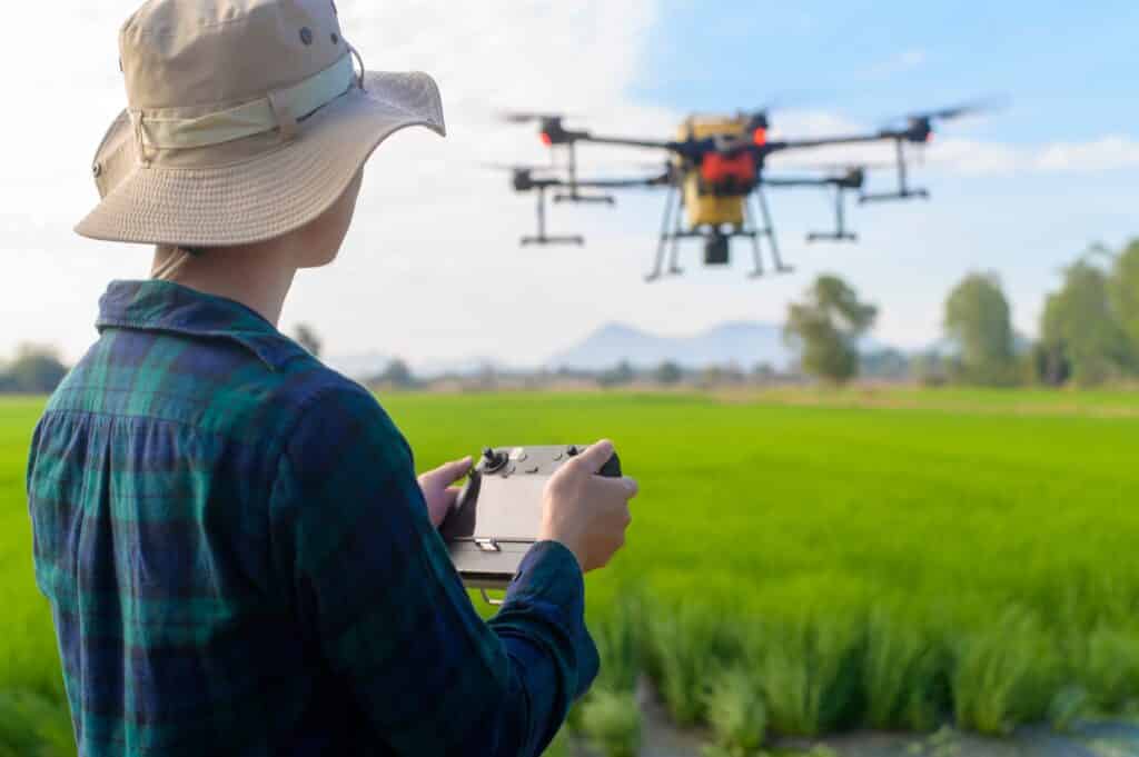 Pulvérisation par drone