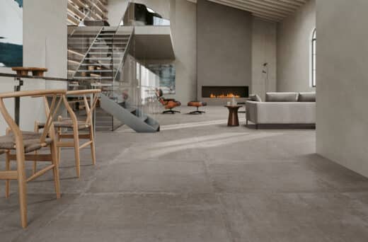 Carrelage dans escalier